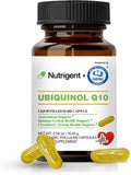 Ubiquinol 75mg CoQ10 High Absorption Water and Fat Soluble Natural Supplement Form of Coenzyme Q10 Antioxidant for Heart Health &amp Energy Production 30 Capsules