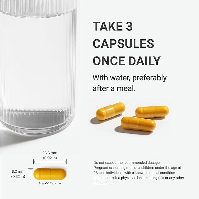 LivingRock Turmeric Curcumin 1300mg Triple Blend Formula with Ginger Black Pepper Quercetin Vitamin E &amp D3 Plant-Sourced Multi-Ingredient Complex 90 Vegan Capsules 30-Day Supply