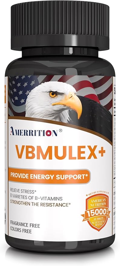 VBMULEX+ - Vitamin B Complex Tablets for Enhanced Energy - 60 Tablets