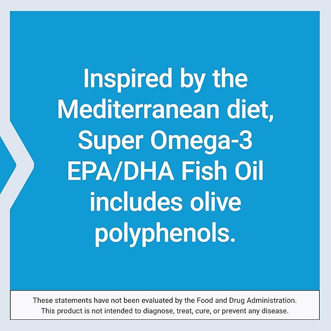 Life Extension Super Omega-3 EPA/DHA Fish Oil Sesame Lignans &amp Olive Extract – Heart Health Brain Health Inflammation Health Support Gluten-Free Easy to Swallow Non-GMO 240 Softgels