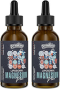 Liposomal Magnesium Citrate Drops for Gut and Bone Health Mood and Stress Management Powerful Formula with Vitamin B6 and Zinc Gluconate 60ml (2.04 Fl Oz (Pack of 2))
