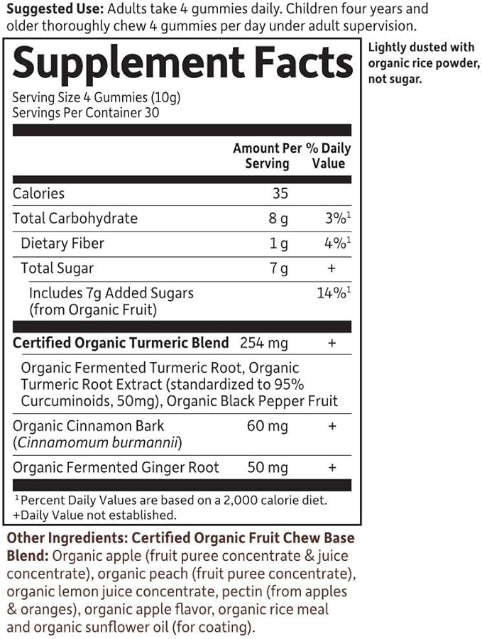 Garden of Life Organics Turmeric Inflammatory Response Gummy &amp Organics Men's Gummy Vitamins Berry 120 Count