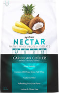 Syntrax Nutrition Nectar 100% Whey Protein Isolate Powder Refreshing Fruit Flavor Caribbean Cooler 2 lbs