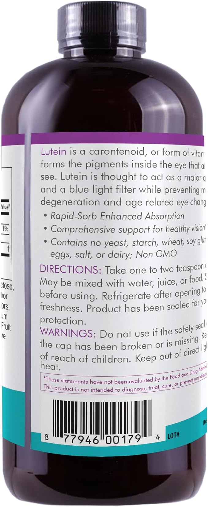 Life Solutions Lutein for Eyes - Lutein 10mg Eye Supplements for Adults Vision &amp Eye Health Support - Premium Lutein Supplement for Optimal Eye Health 8oz