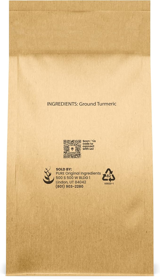 PURE ORIGINAL INGREDIENTS Boswellia Serrata Extract &amp Turmeric Powder Bundle (1lb) Natural Supplements No Preservatives