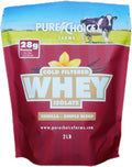 Pure Choice Vanilla Whey Protein Isolate Powder 28g Protein Undenatured Whey 3 Ingredients No Fillers or Artificial Sweeteners (Vanilla 12oz)