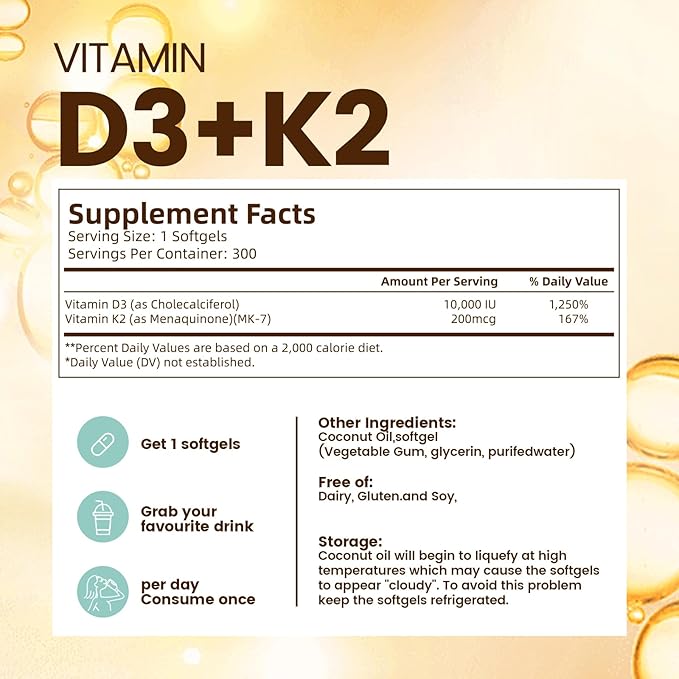 VivoNu 19 in 1 Prenatal Multivitamin Vitamin D3 K2 B6 B12 C with Folic Acid Choline Probiotic Iron Calcium Zinc &amp Magnesium Lemon Flavor+Vitamin D3 K2 10000 IU Softgels