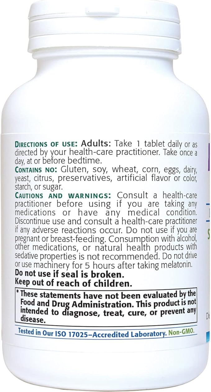 New Roots | Pure Melatonin Supplement (10 mg) | Herbal Sleep Aid Designed with Naturopathic Doctors (180 Tablets) Non-Habit Forming Natural Sleep Support