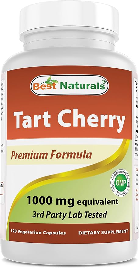 Tart Cherry Extract 1000 mg &amp Turmeric Curcumin 1500mg/Serving with Bioperine