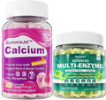 Sugar Free Calcium Gummies 120 Counts &amp Digestive Enzymes Gummies 60 Counts