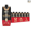 Optimum Nutrition Gold Standard Protein Shake 24g Protein Ready to Drink Protein Shakes Gluten Free Cafe Latte 11 Fl Oz (Pack of 12)