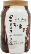 Power Crunch Whey Protein Powder With Amino Acids Protein Shakes with Delicious Taste Double Chocolate 2.1 LB
