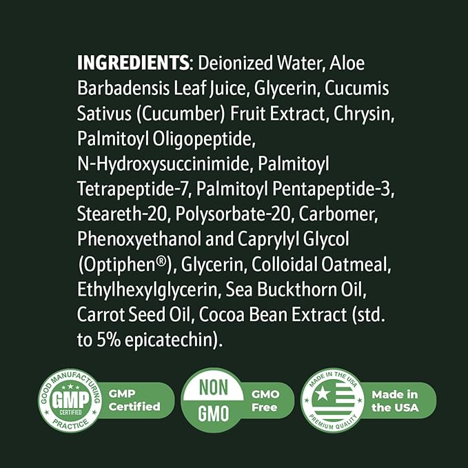 ReviTag Skin Serum – Natural Formula for Smooth Skin and Collagen Support – Non-GMO Easy to Use Made in GMP Facility Made in USA - 2 Fl. Oz 6 Month Supply