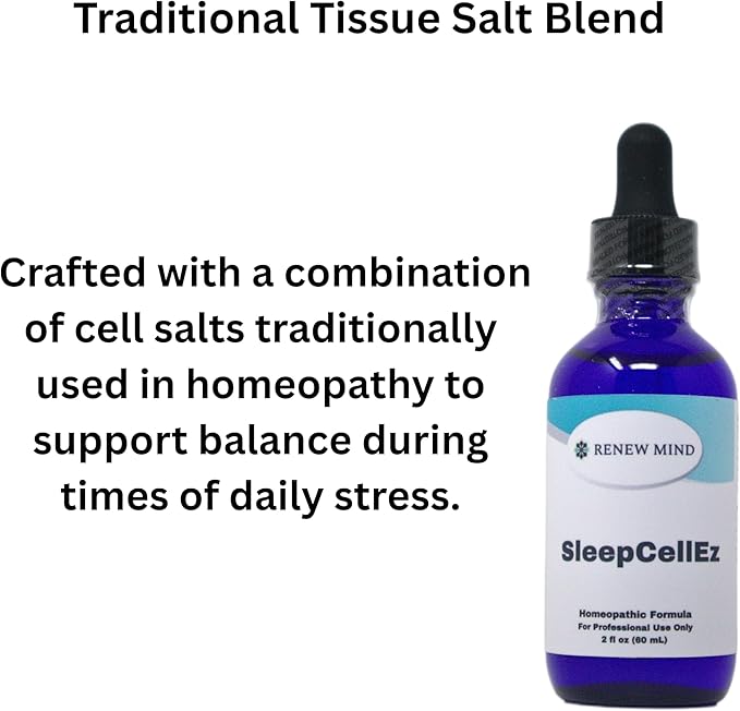 SleepCellEz Homeopathic Tissue Salt Drops – Gentle Nighttime Wellness Support – 2 fl oz