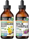 BIO KRAUTER Dandelion Tincture 4 Fl. Oz. &amp Milk Thistle Tincture Fl. Oz.