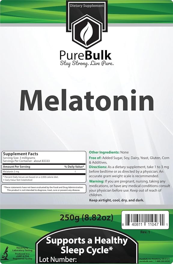 Melatonin Powder (250 Grams)