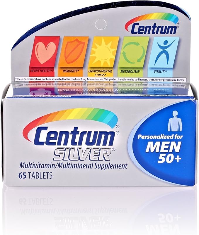 (2 Pack) Centrum Silver Men 50+ 65 Count Each