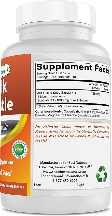 Gymnema Sylvestre Extract 500 mg &amp Milk Thistle Extract 1000mg
