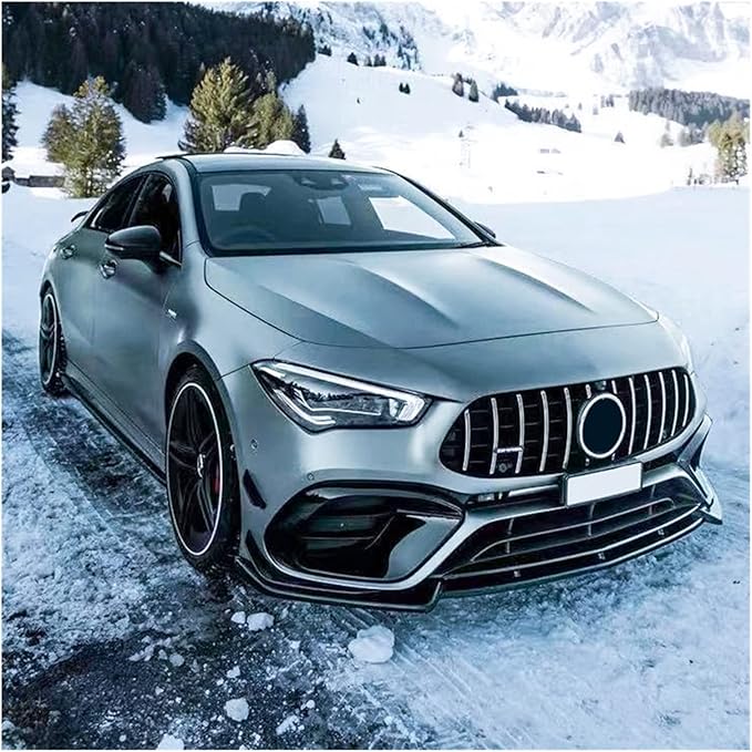 Car Front Bumper Lip Spoiler Diffuser Canary Lip. Compatible for Mercedes CLA 45 AMG C118 CLA C118 Grade 2019-2023 (Color : Carbon Look)