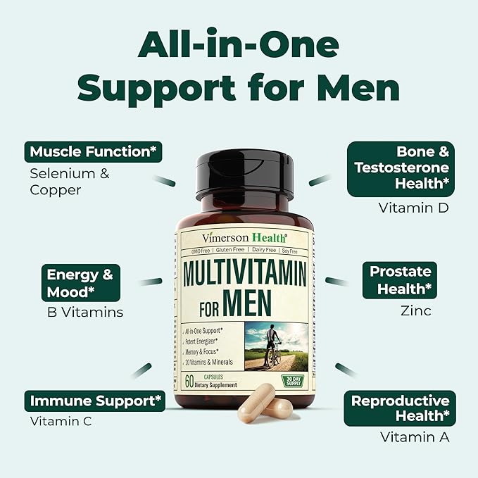 Liver Health + Men's Multivitamin Bundle. Liver Cleanse &amp Detox - Artichoke Milk Thistle Ginger Celery. Vitamins for Men - Immune Support Energy &amp Antioxidant Supplement