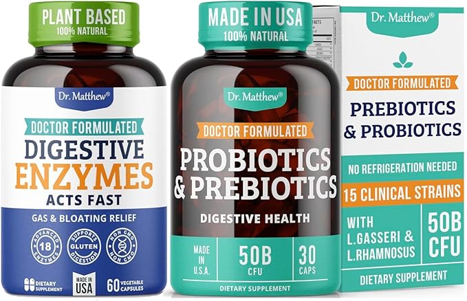 Complete Gut Support Bundle – Probiotic + Digestive Enzymes