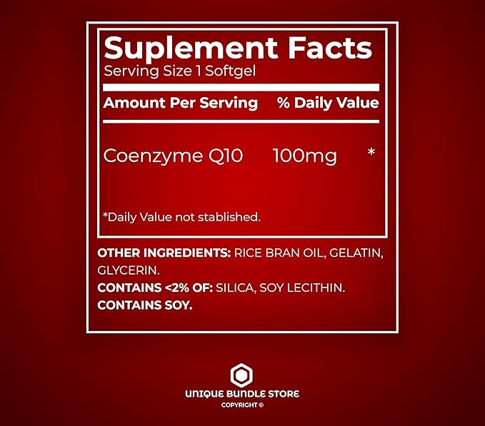 CoQ10 100mg – 60 Rapid Release Softgels Coenzyme Q10 Supplement Co Q10 100mg Capsules Antioxidant for Energy and Cardiovascular Health (Pack of 2)