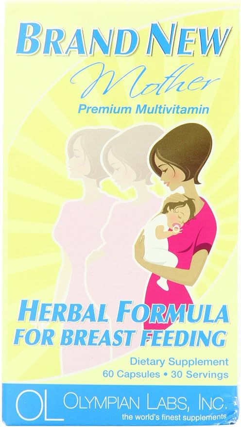 Natures Options Brand New Mother Premium Multivitamin 60-Capsule Bottle (Packaging May Vary)