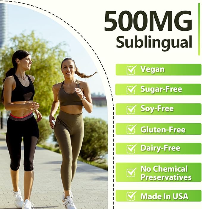 Sublingual NMNH 500mg (480-Day Supply 500mg per Serving) NMNH(Dihydronicotinamide Mononucleotide)NAD Supplement for NAD Levels as We Age for Anti-Aging Energy Immunity Focus - 480 Count