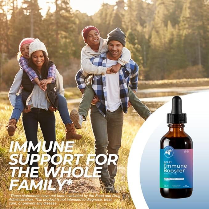 Mountain Meadow Herbs Berry Immune Booster for Kids Immune Support with Elderberry and Echinacea - 2oz.