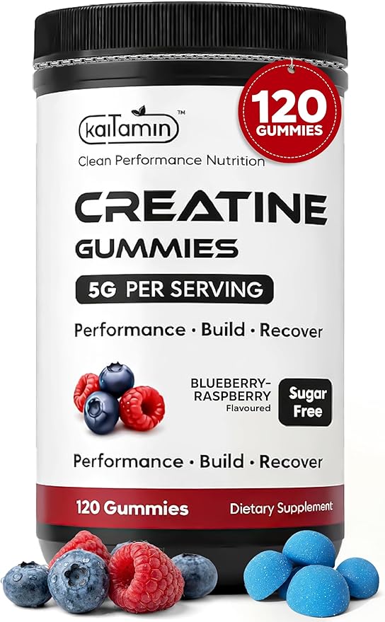 Creatine Monohydrate Gummies 5g – NSF &amp Eurofins Tested GMP – for Women &amp Men – Muscle Strength Recovery &amp Cognitive Health – Sugar Free Vegan Halal Non-GMO No Fillers -30 Day