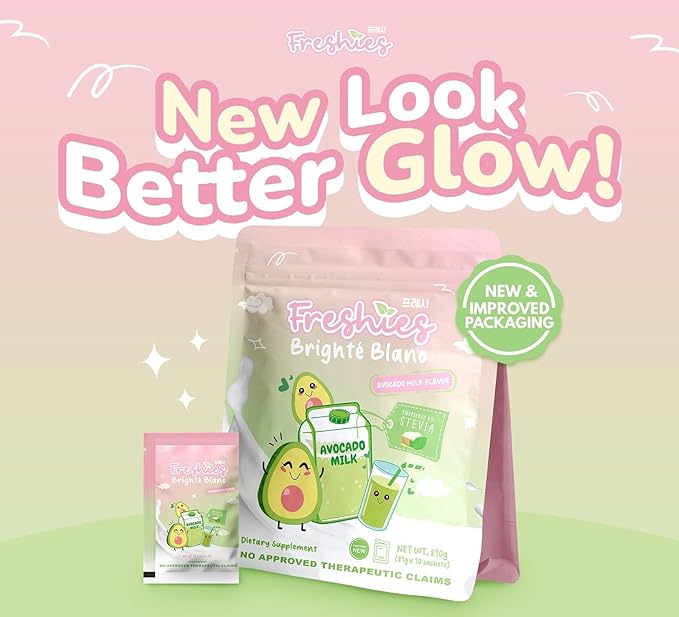 Generic Freshies Avocado Milk Collagen &amp Glutathione Drink 10 Sachets