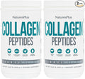 NaturesPlus Collagen Peptides - 0.65 lbs Powder Pack of 2 - Hair Skin Nail &amp Joint Health Immune System Support - Non-GMO Gluten Free - Up to 56 Total Servings