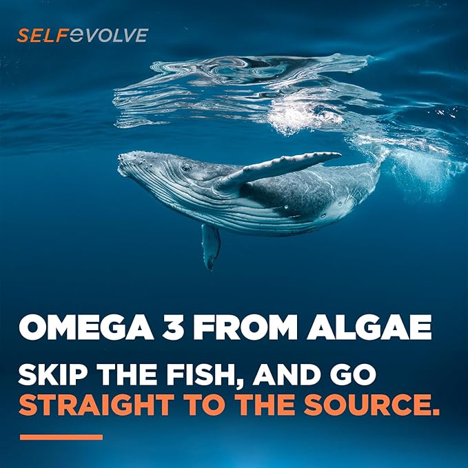 Algae Omega 3 1500mg - Vegan Supplement with Patented Life's Omega 3 - High Dose EPA &amp DHA - Better Than Fish Oil - Supports Heart Brain Joint Health - 90 Vegan Softgels