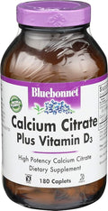 Bluebonnet Nutrition Calcium Citrate Vitamin D3 180 Caps