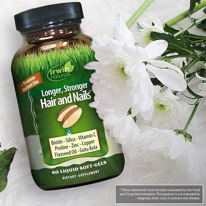 Healthy Skin &amp Hair Plus Nails by Irwin Naturals Nutrient Rich Provides Shine and Strength 60 Liquid Softgels