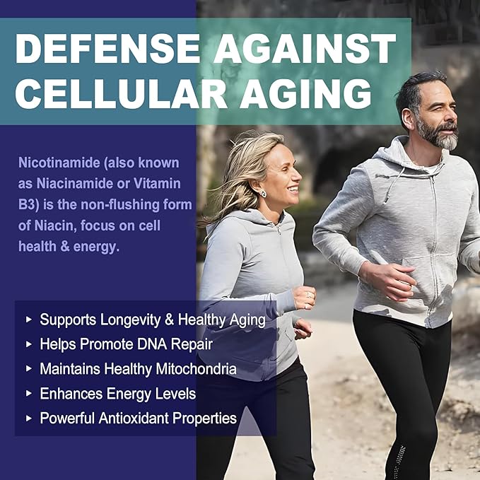 2 Pack - Nicotinamide 500mg Gummies NAD+ Supplement for Women &amp Men w/ Collagen Peptides (Flush Free Niacin) Vitamin B3 Niacinamide for Anti-Aging NAD+ Levels Longevity Focus &amp Brain Sug