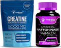 WELLNESS LABSRX Nattokinase Supplement Capsules 5000 FU - Creatine Gummies 5000mg | Bundle