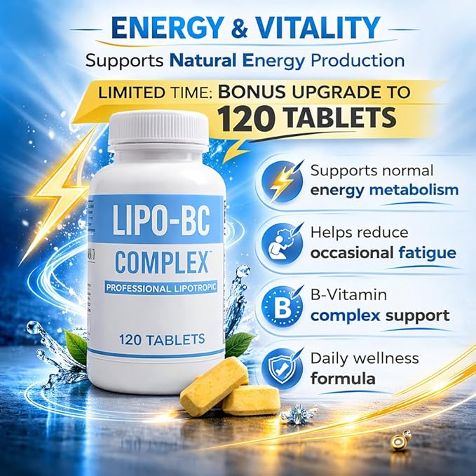 Lipo BC Lipo B-Complex 90 Tablets. New Label with Best by Date Same Formula.