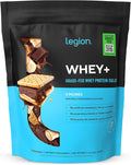 LEGION Whey+ Protein Whey Isolate from Grass Fed Cows (Smores 30 Servings) - Whey Protein Isolate Low Calorie Non-GMO Sugar Free Lactose and Gluten Free All Natural Protein Powder for Men &amp W