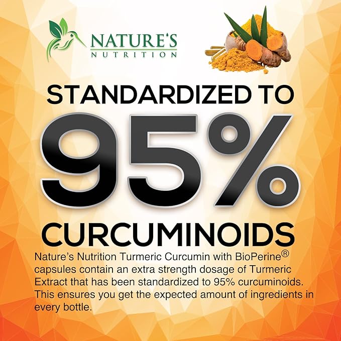 Turmeric Curcumin Supplement - 2400mg Organic Turmeric Per Serving - 95% Curcuminoids &amp BioPerine Black Pepper Extract for Best Absorption - Natural Vegan Joint Support Bottled in USA - 240 Capsu