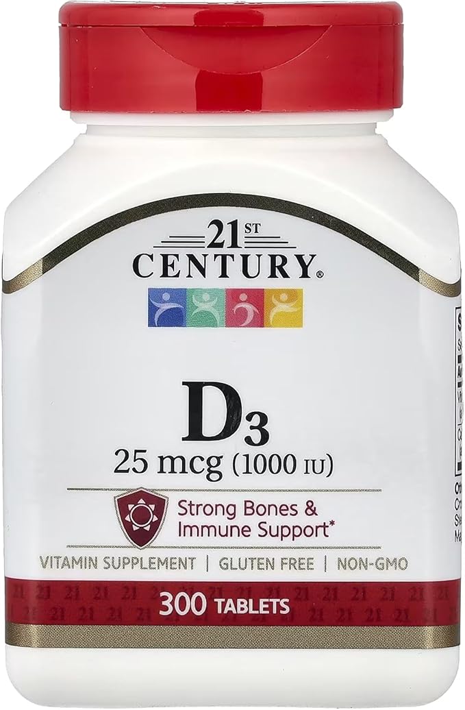 21st Century D 1000 iu Tablets 300-Count (2 Pack)