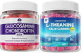 Glucosamine Chondroitin Gummies &amp Liposomal L Theanine 500mg Gummies