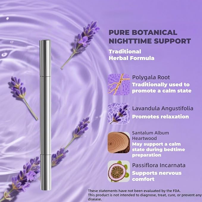 Topical Sleep Aid Gel for Adults Use Before Bed 2-Week Supply in Portable 2g Tube Fast-Absorbing Non-Greasy Formula with Calming Lavender