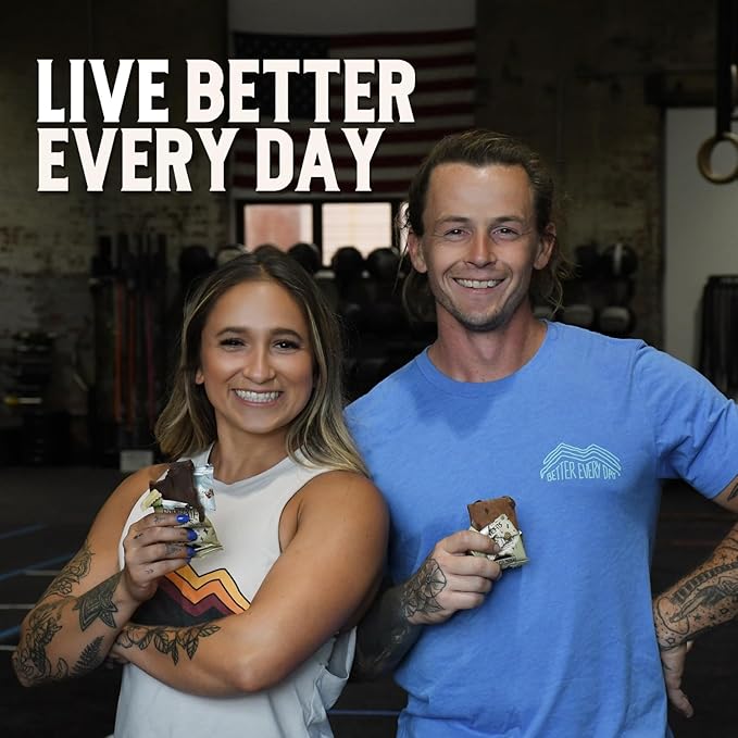 Earth Fed Muscle Brownie Points – Chocolate Brownie Grass Fed Whey Protein Bars | 15g Protein Snack | Gluten Free Non-GMO All-Natural Clean Energy | 2.12 oz Bars (10 Count)