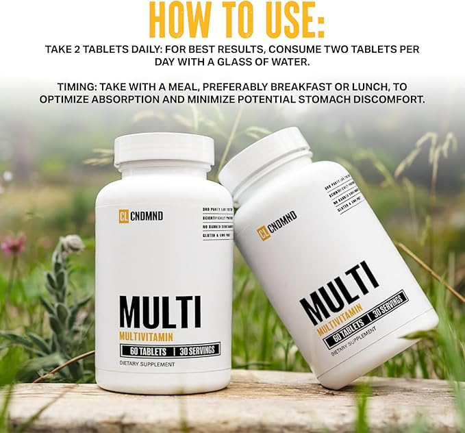 CONDEMNED Multivitamin for Men &amp Women | for Overall Wellness | Essential Vitamins Minerals &amp Nutrients | Scientifically Proven Ingredients | 60 Tablets / 30 Servings