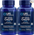 Life Extension COQ10 Super Ubiquinol 100mg 90 Count (Pack of 2) with Enhanced Mitochondrial Support