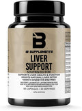 Iron Brothers Liver Support &amp Detox Supplement for Men/Women - Supports Bile Flow &amp Healthy Metabolism - Liver Cleanse Detox &amp Repair Formula w/Milk Thistle &amp Dandelion - 60 Capsules