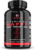 THE ENCLARE NUTRITION Vitamin B12 - Vitamin B Complex with Vitamin C Biotin Inositol Folic Acid B Vitamins B1 B2 B3 B4 B5 B6 B7 B8 B9. Brain Heart Immune Support Energy Supplements (1)