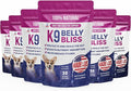 K9 Belly Bliss All-Natural Gut Health for Dogs Vet Approved Prebiotic for Dogs for Daily Digestive Support &amp Dog Constipation Relief Topper for Dry &amp Wet Food 6 Pack with 30 Scoops Each.