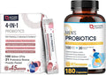NATURE TARGET Probiotics Powder for Women &amp Probiotics for Men 180 Capsules